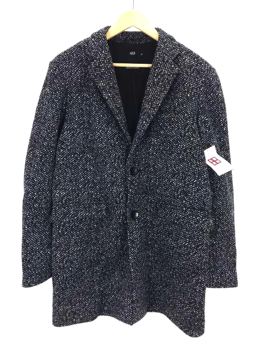 Azul By Moussy アズールバイマウジー ツイードフリースチェスターコート メンズ アウター ブランド古着買取販売バズストア