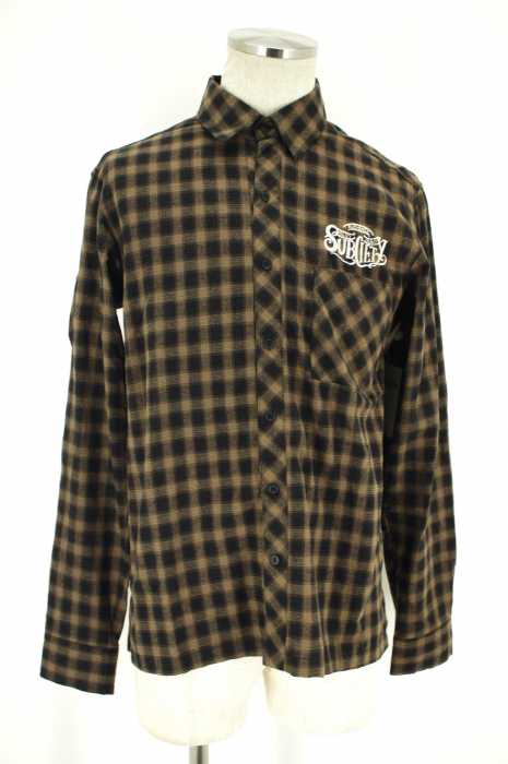 Subciety （サブサエティ） 刺繍ロゴ入りチェックシャツ メンズ トップス