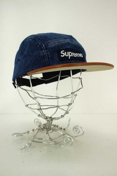 Supreme （シュプリーム） 15AW Denim Leather Visor Cap キャップ メンズ 帽子