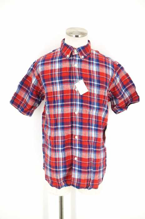 URBAN RESEARCH DOORS （アーバンリサーチドアーズ） リネンチェック S/S Shirts 半袖シャツ メンズ トップス