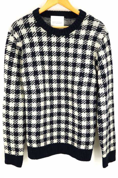 MACKINTOSH PHILOSOPHY （マッキントッシュフィロソフィー） 千鳥格子クルーネックニット メンズ トップス