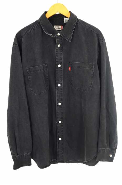 Levi's （リーバイス） ブラックデニムシャツ メンズ トップス