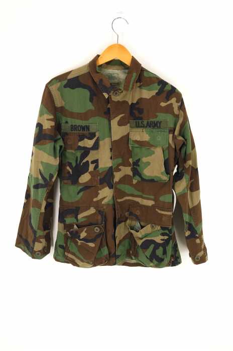 USED古着 (ユーズドフルギ) U.S.ARMY 86年製 コンバットジャケット ウッドランドカモ メンズ アウター