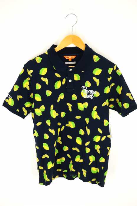 BEAMS GOLF（ビームスゴルフ） LEMONプリントポロシャツ メンズ トップス