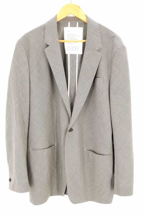 OVERCOAT(オーバーコート) Dropped Shoulder Jacket with Notched Collar in Hardcover Check メンズ アウター