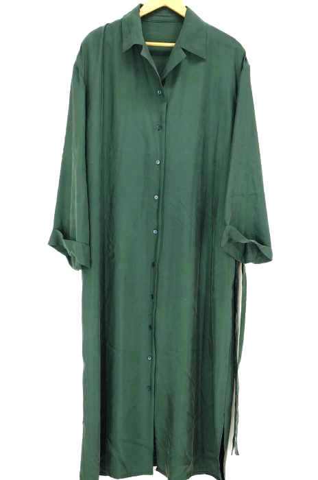 Graphpaper(グラフペーパー) Cupra Open-collar Long Shirt レディース ワンピース