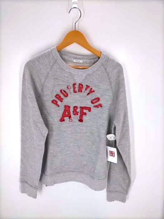 Abercrombie & Fitch(アバクロンビーアンドフィッチ) ダメージ加工カレッジスウェット メンズ トップス