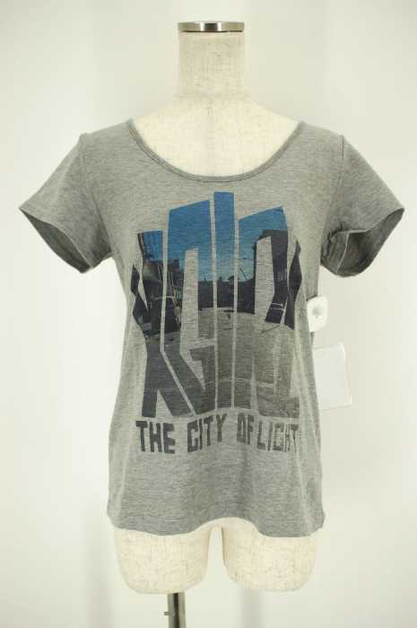 X-girl （エックスガール） プリント入り半袖Tシャツ レディース トップス