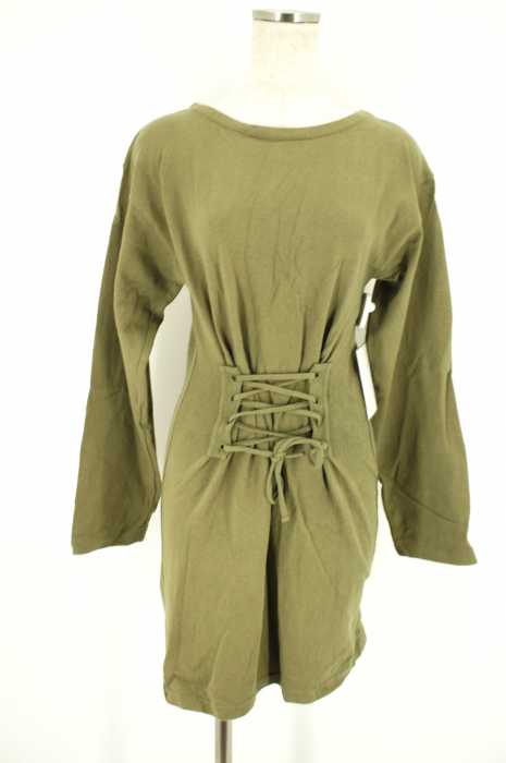 SLY （スライ） 16SS FRONT LACEUP CUT ワンピース レディース ワンピース