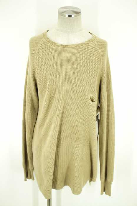 bukht（ブフト） NEW BIG WAFFLE CREW NECK サーマルカットソー メンズ トップス