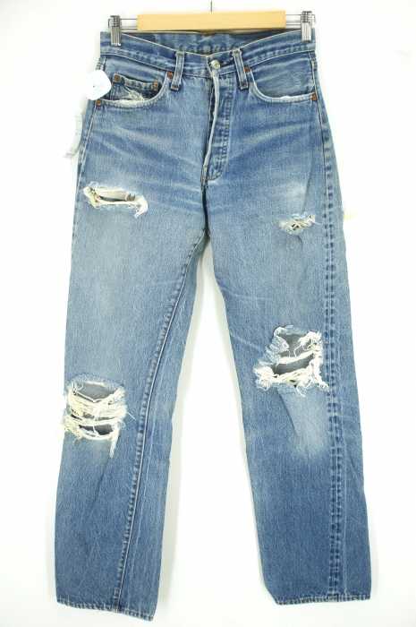 Levi's （リーバイス） 501 ビンテージ 赤耳 524刻印 クラッシュ メンズ パンツ