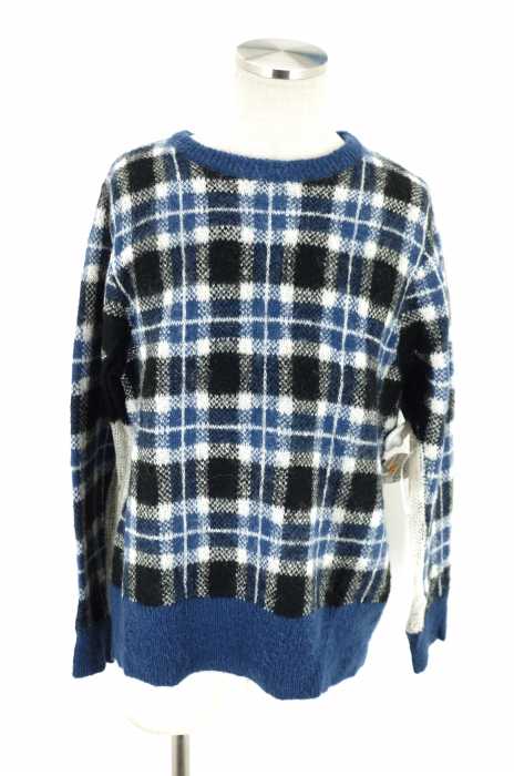 PHINGERIN （フィンガリン） MOHAIR KNIT PLAID メンズ トップス
