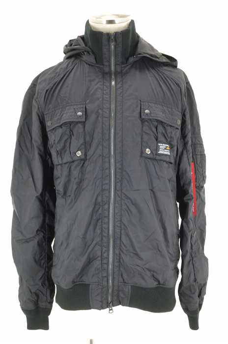 ALPHA INDUSTRIES （アルファインダストリーズ） LIGHT HDDRIB JACKET ライトフーデッド リブ ジャケット メンズ アウター