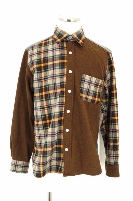 URBAN RESEARCH DOORS x PENDLETON (アーバンリサーチドアーズ ペンドルトン) 別注 切替 ウールシャツ メンズ トップス