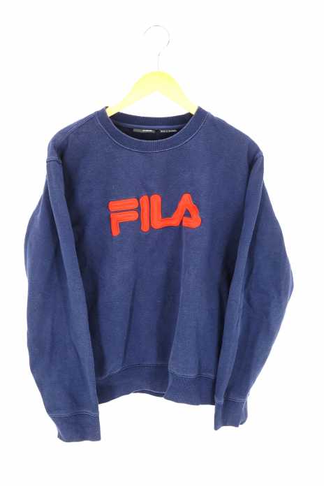 FILA （フィラ） ロゴ刺繍スウェット メンズ トップス