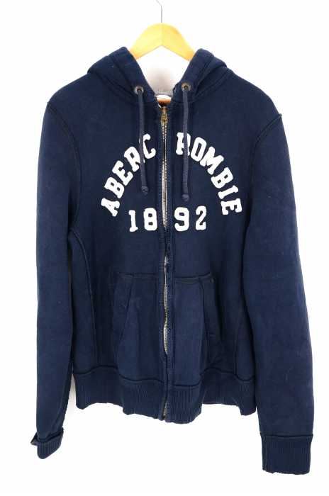 Abercrombie & Fitch（アバクロンビーアンドフィッチ） ダメージ加工ジップパーカー メンズ トップス