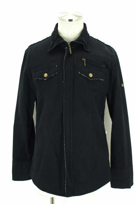 BURBERRY BLACK LABEL (バーバリーブラックレーベル) 比翼ジップアップブルゾン メンズ トップス