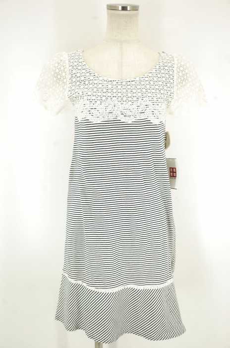 Mercuryduo マーキュリーデュオ レースボーダーop レディース ワンピース ブランド古着買取販売バズストア