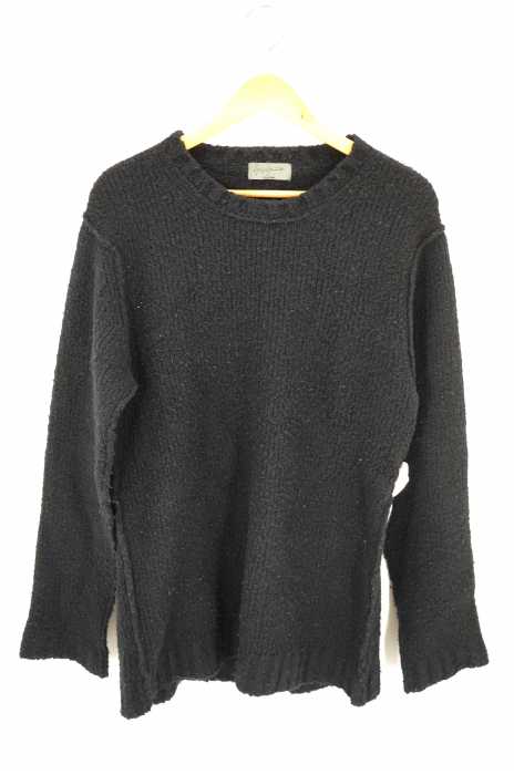 Yohji Yamamoto POUR HOMME （ヨウジヤマモトプールオム） ウールクルーネックセーター メンズ トップス
