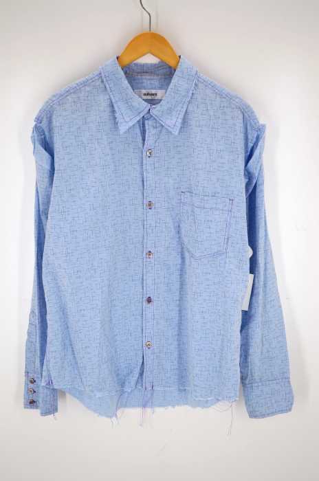 sulvam（サルバム） 18SS highlight color st SH カットオフチェックシャツ メンズ トップス