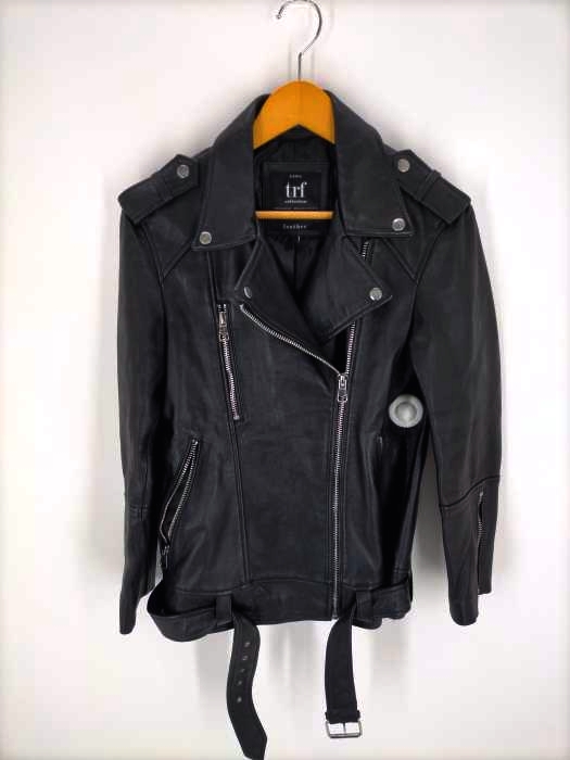 特価在庫限り ZARA TRF ラムレザー ダブルライダースジャケット L