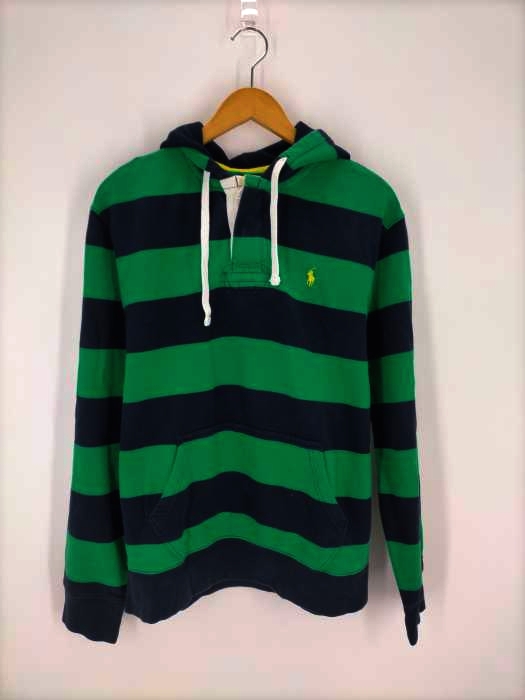 Polo by RALPH LAUREN（ポロバイラルフローレン） ポニー刺繍ボーダープルオーバーパーカー メンズ トップス