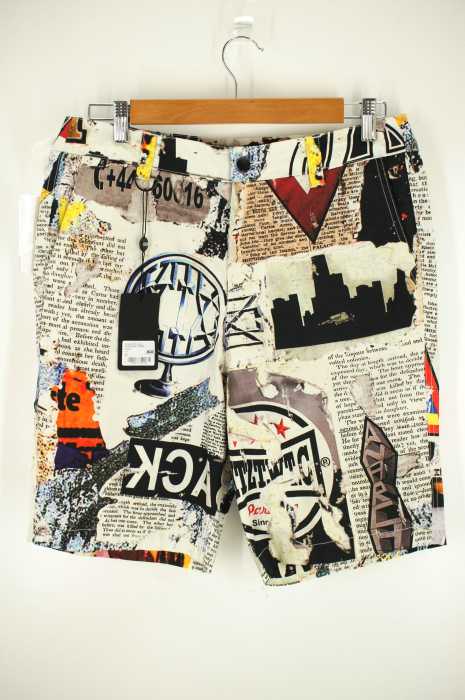 KTZ （ケイティーゼット） 16ss NEWSPAPER PRINTED ショートパンツ メンズ パンツ