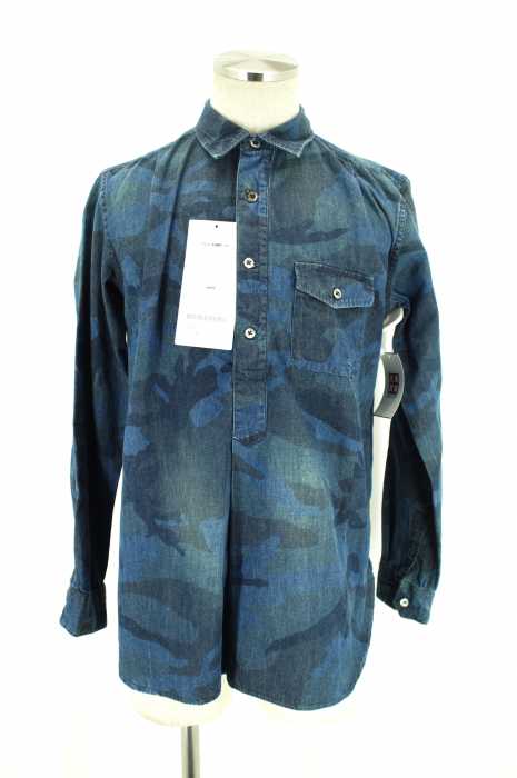 SOPHNET. (ソフネット) 14AW CAMOUFLAGE DENIM PULLOVER LONG シャツ メンズ トップス