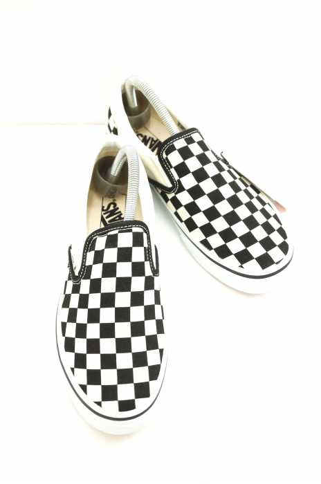 VANS （バンズ） V98CLA SLIP ON　チェッカーフラッグ柄キャンバススリッポン メンズ シューズ