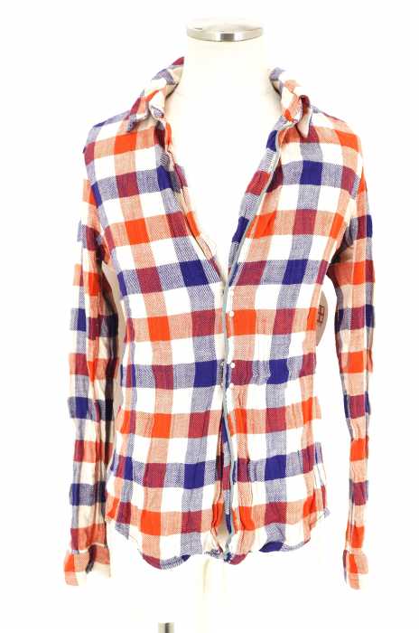 jun hashimoto （ジュンハシモト） WRINKLE CHECK SHIRT  ベイキングシワ加工チェックシャツ メンズ トップス