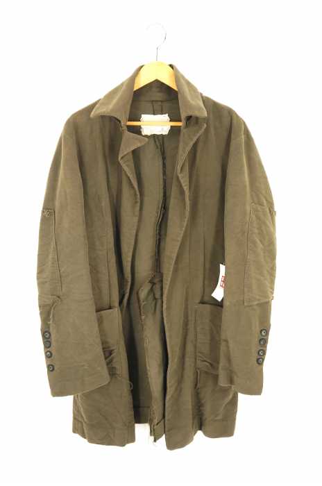 GREG LAUREN（グレッグローレン） 13AW モレスキンボタンレスコート メンズ アウター