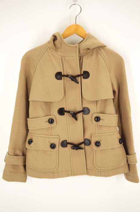BURBERRY BLUE LABEL（バーバリーブルーレーベル） フーデットショートダッフルコート レディース アウター