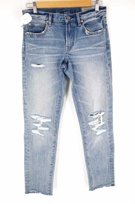 ALLSAINTS （オールセインツ） カットオフ加工ダメージデニムパンツ メンズ パンツ