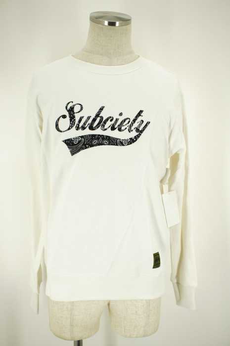 Subciety （サブサエティ） プリントスウェットトップス メンズ トップス
