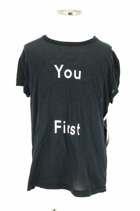 ACNE STUDIOS (アクネストゥディオズ) FINE SLOWGAN 「YOU FIRST」プリントTシャツ メンズ トップス