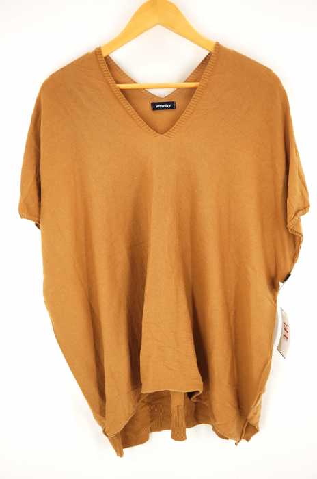 Plantation（プランテーション） 18AW  ワイドシルエットVネックノースリーブニット レディース トップス