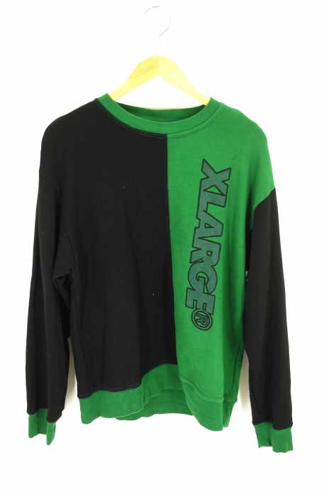 X Large エクストララージ 18aw 2tone Crew Neck 2トーン バイカラースウェットトレーナー メンズ トップス ブランド古着買取販売バズストア