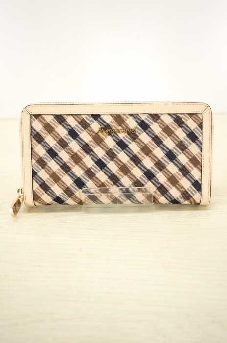 AQUASCUTUM （アクアスキュータム） ラウンドジップウォレット メンズ 財布・ケース