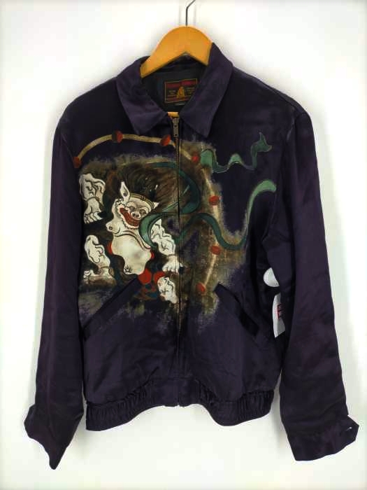 HYSTERIC GLAMOUR（ヒステリックグラマー） ふう神雷神柄 スーベニアジャケット メンズ アウター