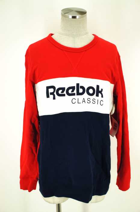 Reebok (リーボック) 17SS「ArchiveStripe Crew Sweatshirt」スウェット メンズ トップス