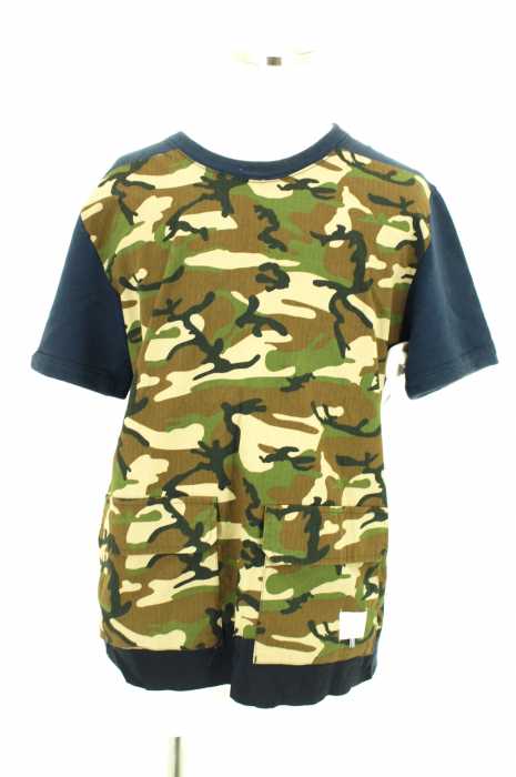 CULLNI　（クルニ） 14SS　迷彩切替2ポケットスウェット メンズ トップス