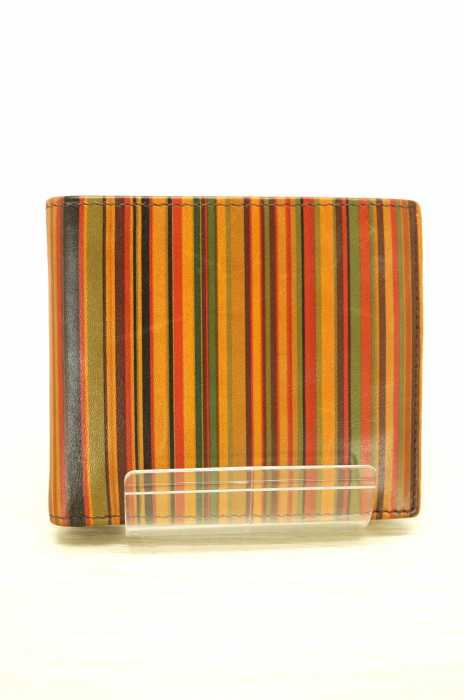 Paul Smith (ポールスミス) マルチストライプ二つ折りウォレット メンズ 財布・ケース