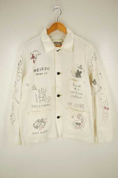 WEIRDO(ウィアード) CARTOON MANIA JACKETヘリンボーンプリント メンズ アウター