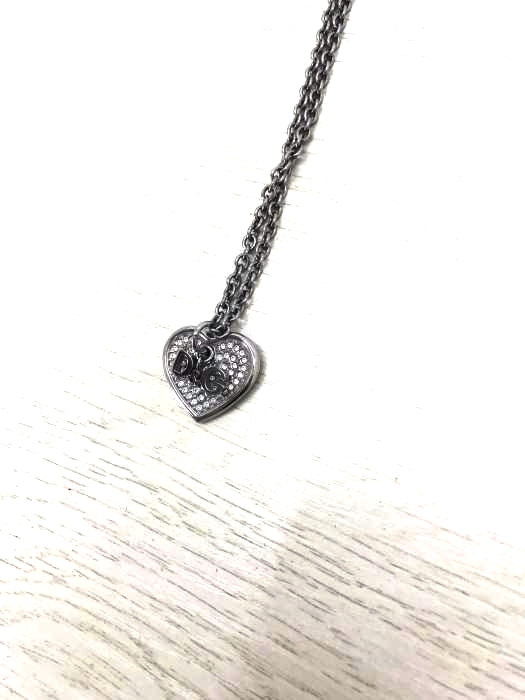 DOLCE&GABBANA（ドルチェアンドガッバーナ） ペンダントネックレス ハート＆ロゴプレート レディース アクセサリー