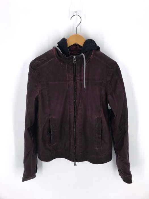 ARMANI JEANS（アルマーニジーンズ） フーディレザージャケット メンズ アウター