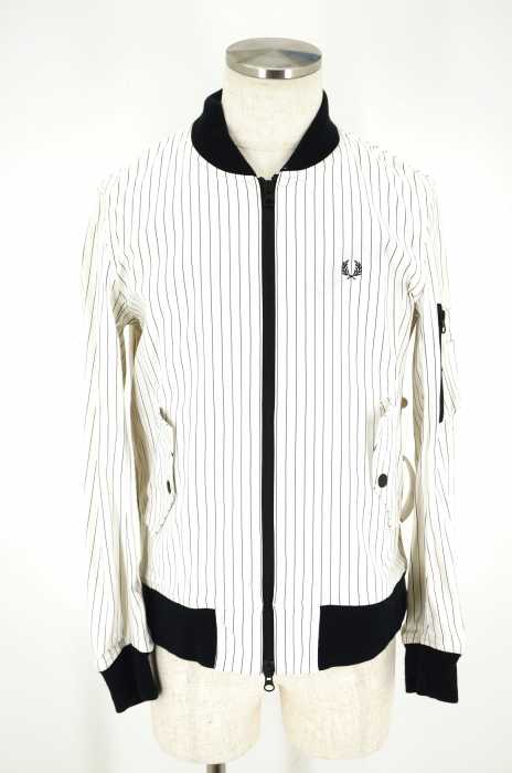 FRED PERRY (フレッドペリー) PINSTRIPED BOMBER JACKET ボンバージャケット メンズ アウター