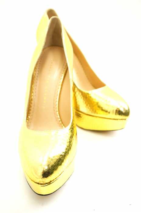 CHARLOTTE OLYMPIA (シャーロット オリンピア) メタリック ヒール パンプス レディース シューズ