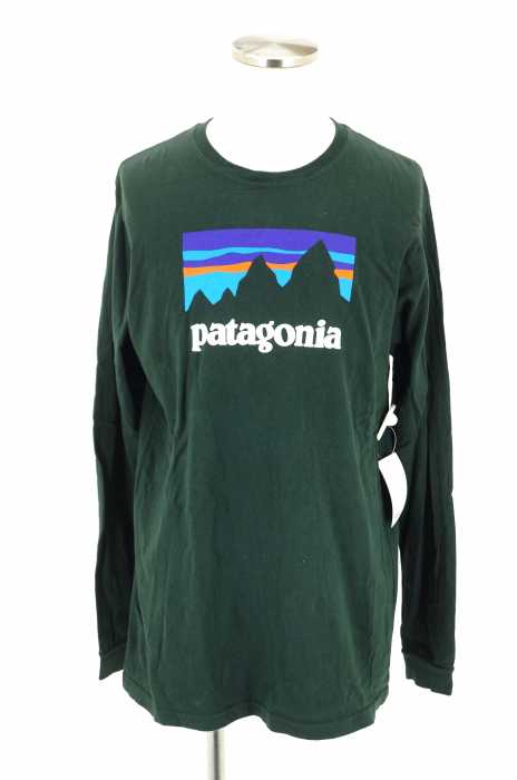 patagonia (パタゴニア) MS L/S LOGO STICKER COTTON T-SHIRT メンズ トップス