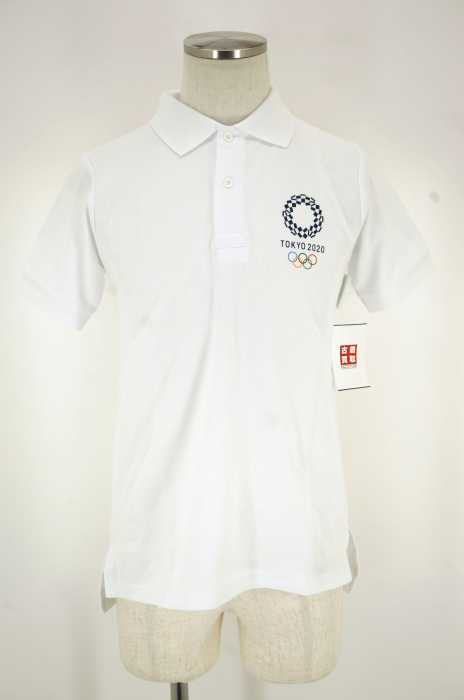 USED （ブランド不明） TOKYO 2020 公式 五輪鹿の子半袖ポロシャツ Olympic Polo メンズ トップス