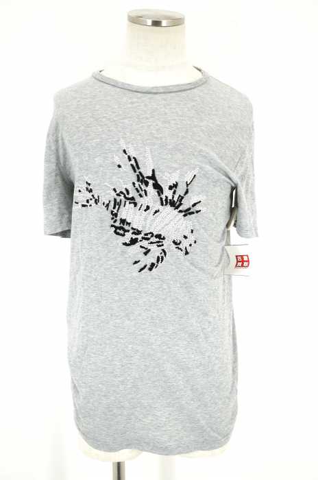 LANVIN (ランバン) フィッシュ柄クルーネックTシャツ メンズ トップス